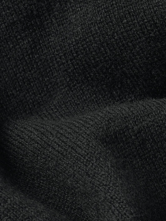 Black סוודר לגברים Wool Refined Polo Collar Knit G STAR