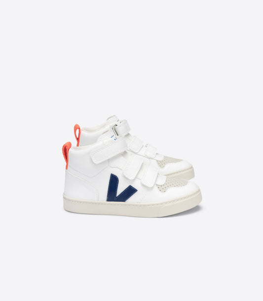 White Smoke סניקרס גבוהים עם סקוצ'ים לילדים Small V-10 VEJA