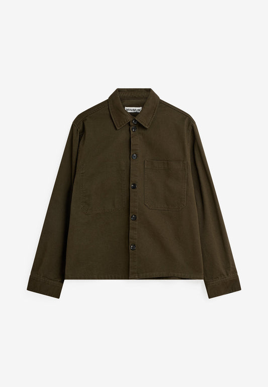 White Smoke DAMIEN RLX LS SHIRT 4579 חולצה מכופתרת ארוכה MINIMUM