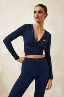 Light Gray חולצת מעטפת ארוכה לנשים Dicarla ELLESSE‎