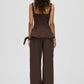 Dark Slate Gray מכנסיים מחויטים רחבים לנשים Elevated Pleat Pants STINE GOYA