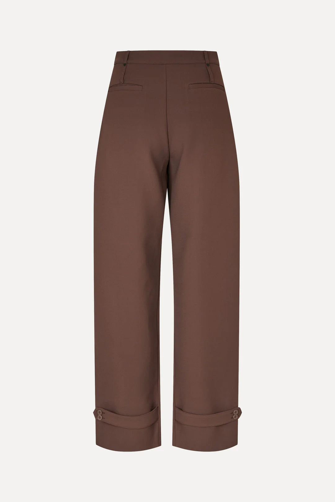 Dark Olive Green מכנסיים מחויטים רחבים לנשים Elevated Pleat Pants STINE GOYA