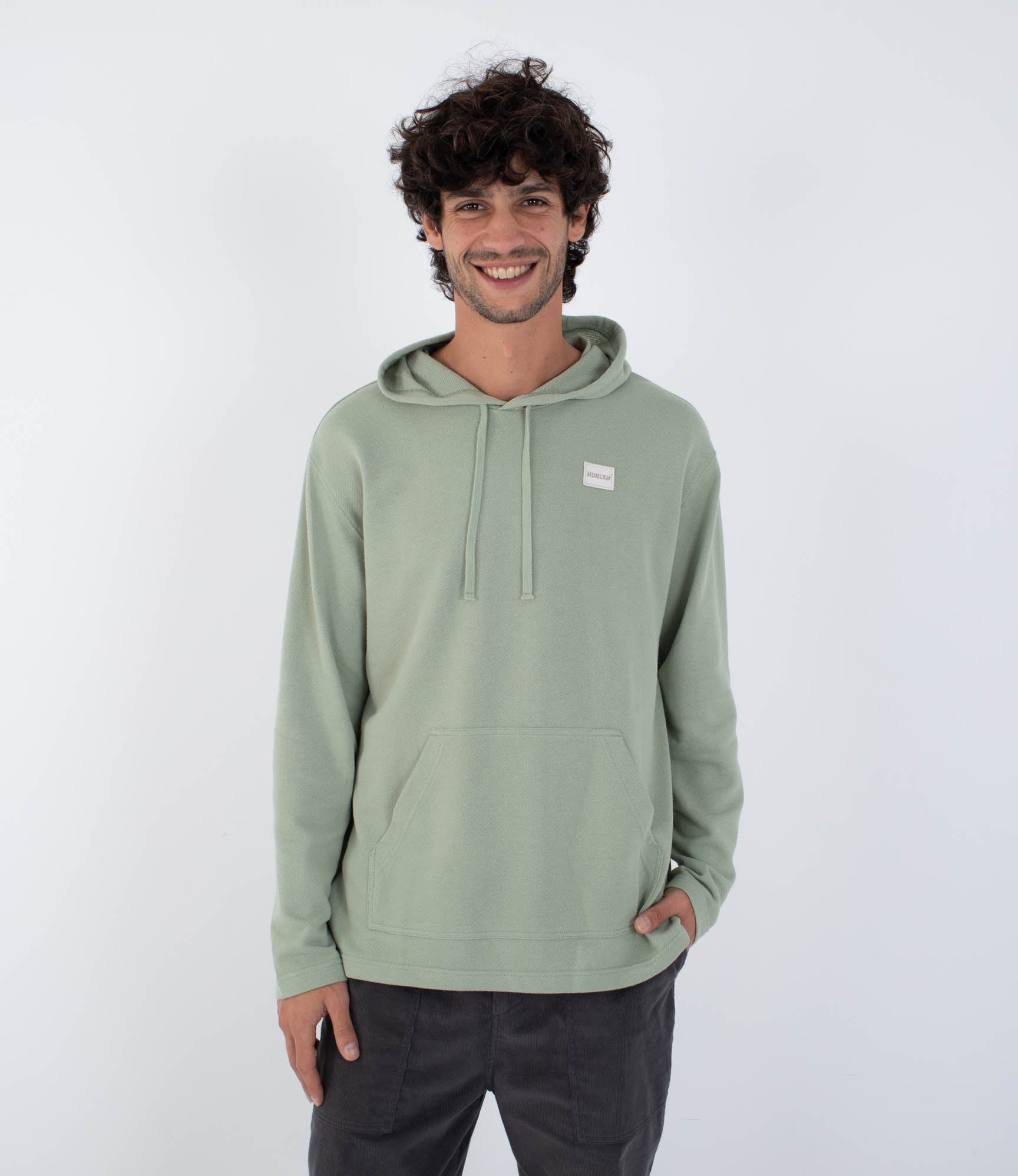 Light Gray קפוצ'ון לגברים OG Hooded Poncho HURLEY