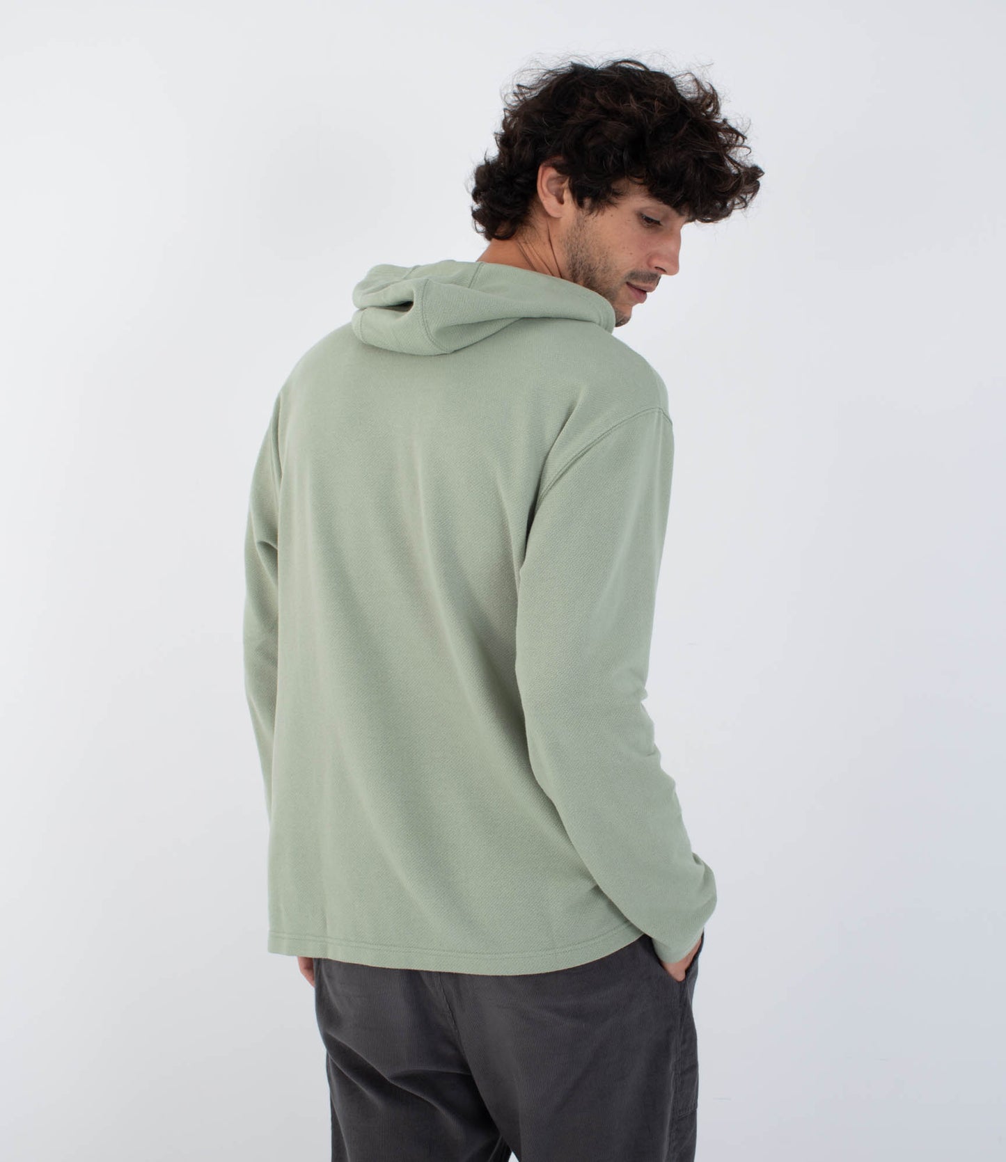 Light Gray קפוצ'ון לגברים OG Hooded Poncho HURLEY