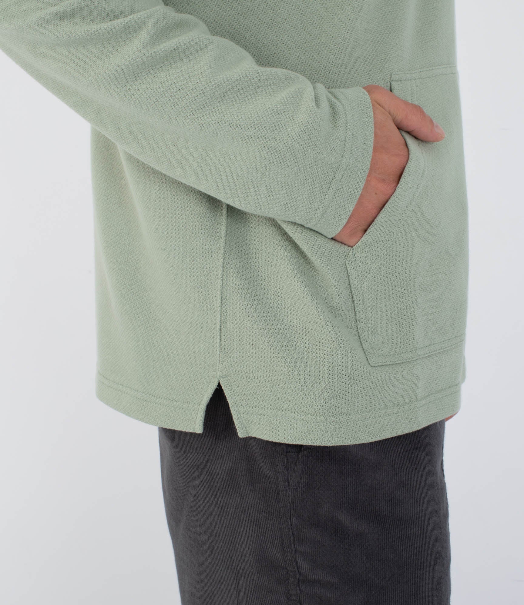 Gray קפוצ'ון לגברים OG Hooded Poncho HURLEY