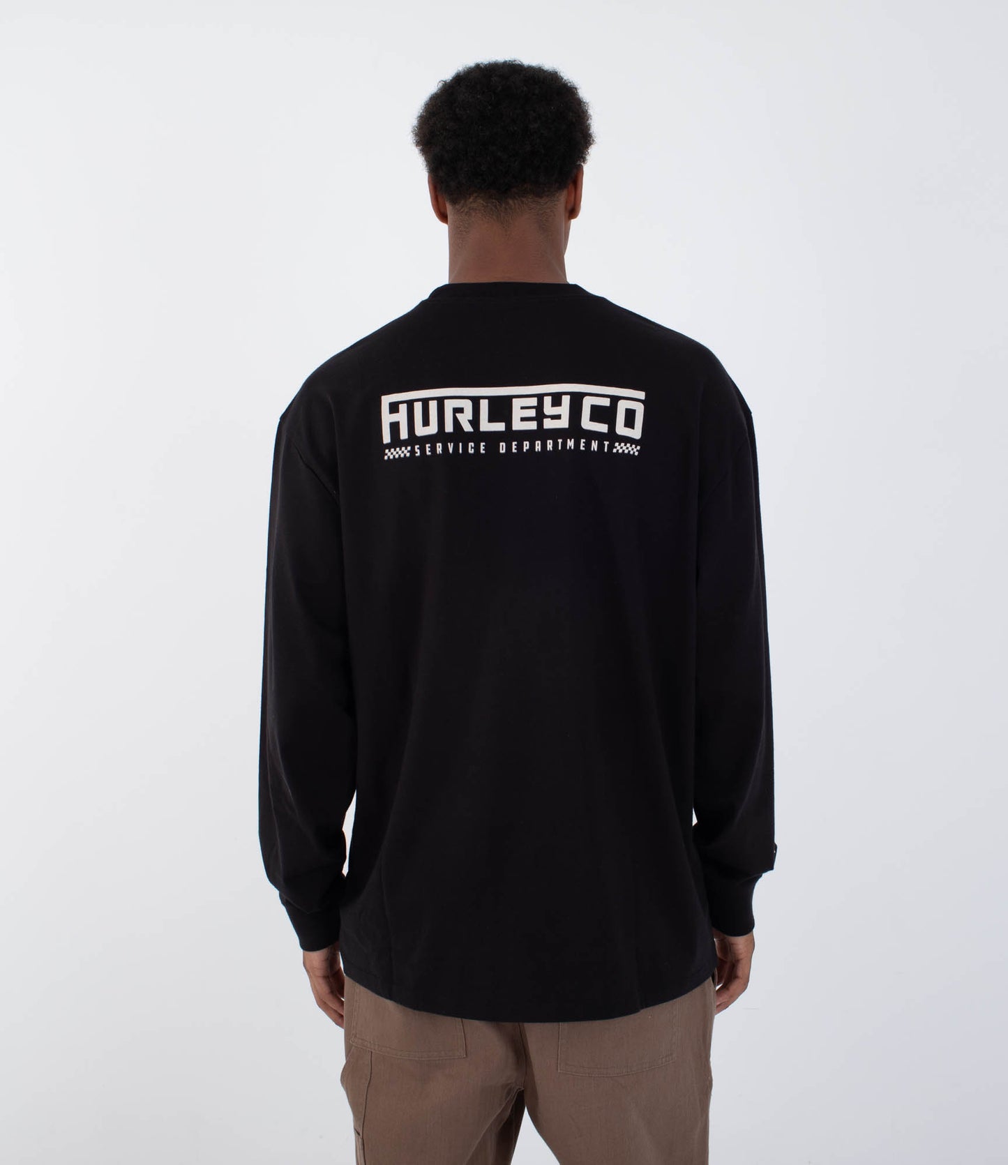 Lavender טי שירט ארוכה לגברים Hurley HURLEY