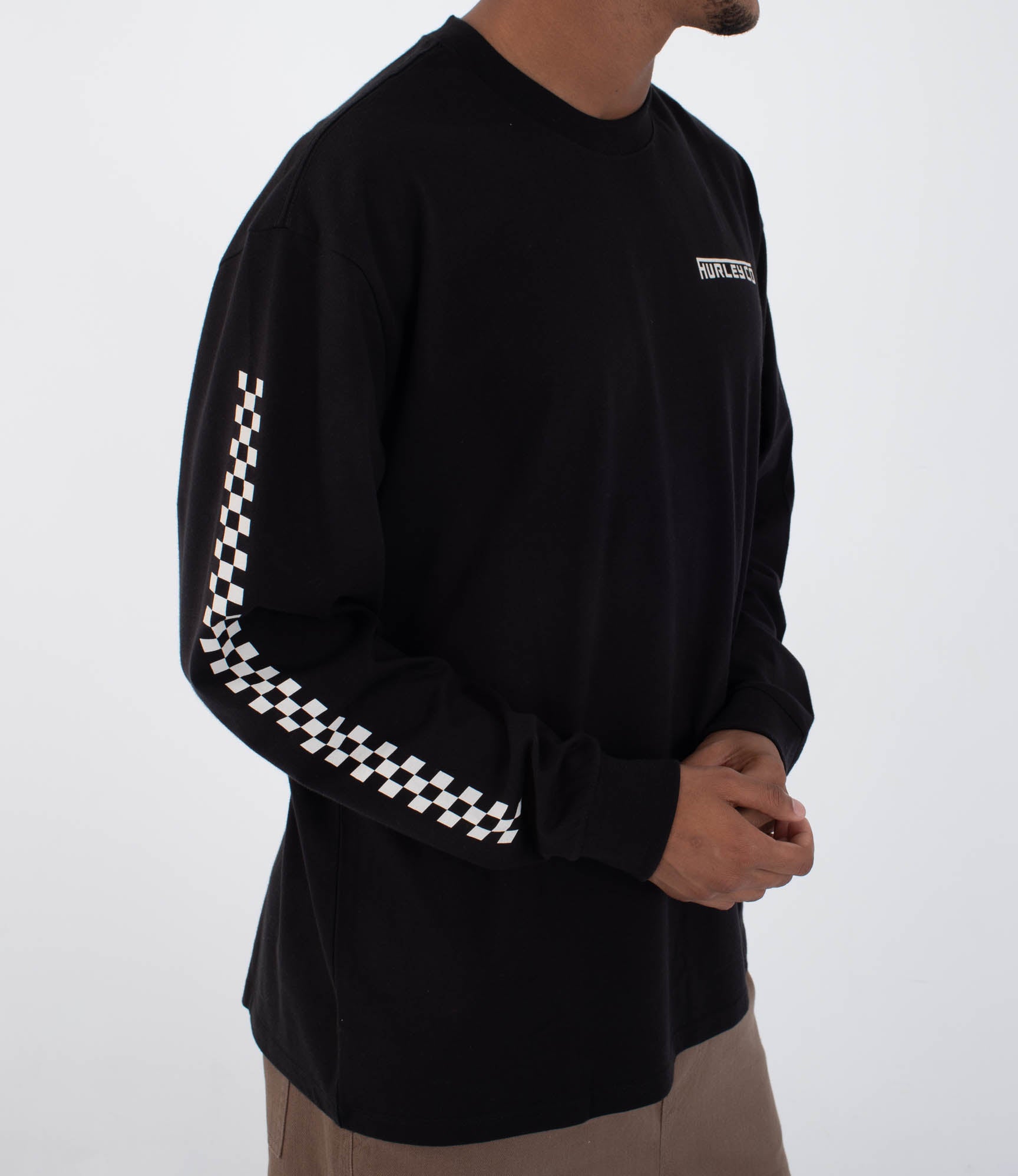 Lavender טי שירט ארוכה לגברים Hurley HURLEY