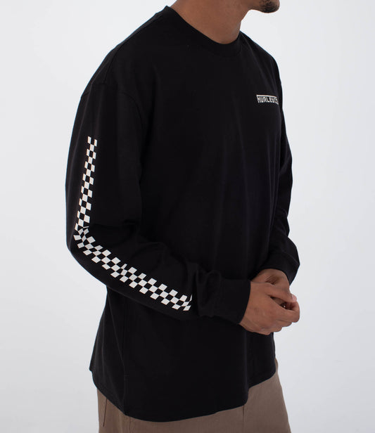 Lavender טי שירט ארוכה לגברים Hurley HURLEY