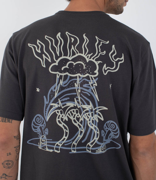 Dark Slate Gray טי שירט קצרה לגברים H2O HURLEY