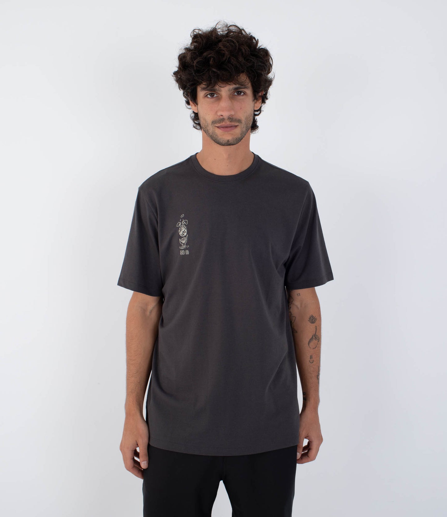 Dark Slate Gray טי שירט קצרה לגברים H2O HURLEY