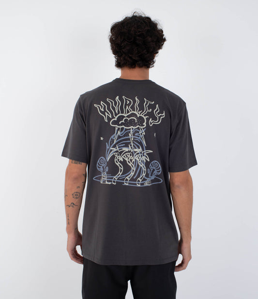 Dark Slate Gray טי שירט קצרה לגברים H2O HURLEY