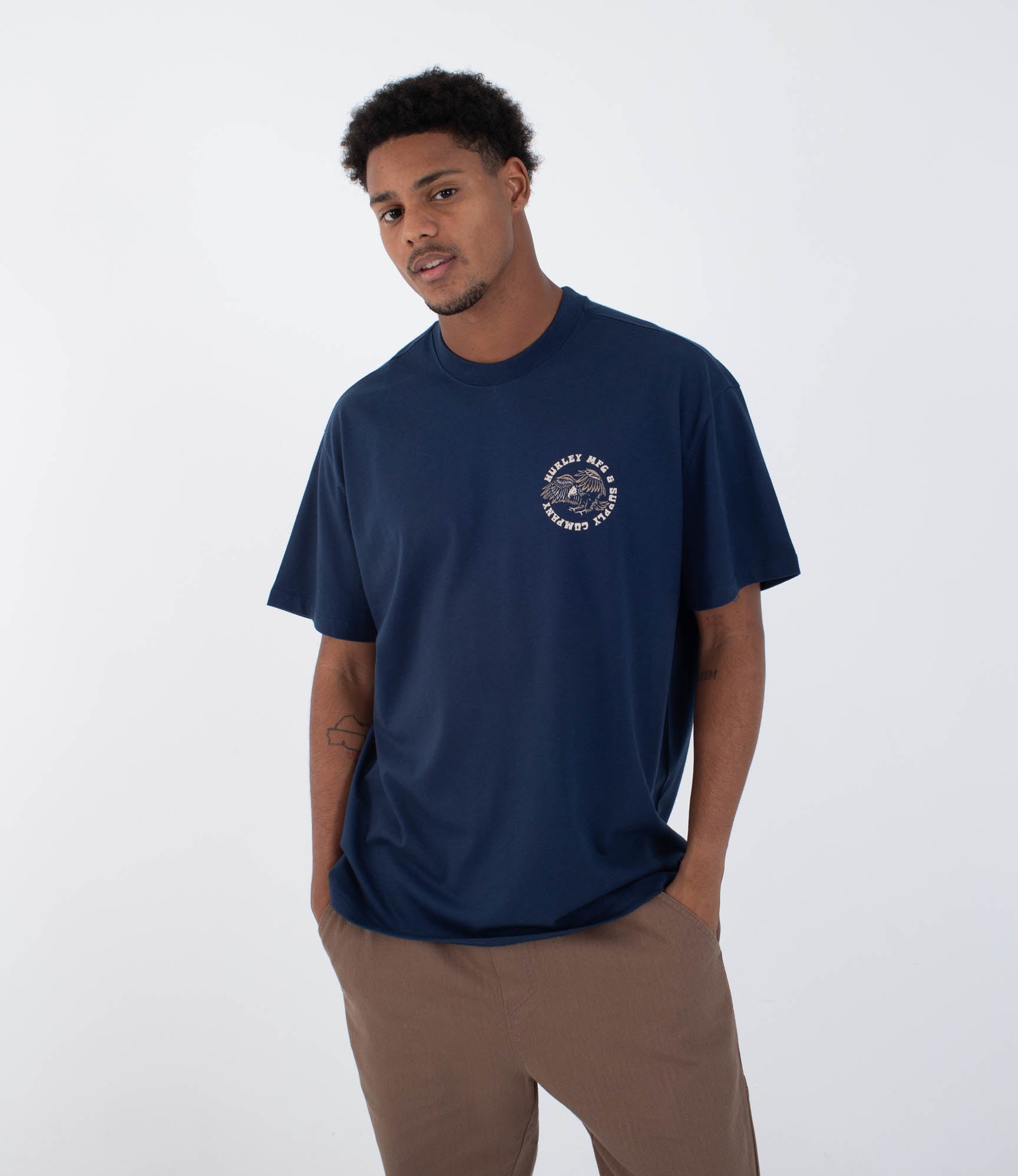 Lavender טי שירט קצרה לגברים Eagle HURLEY