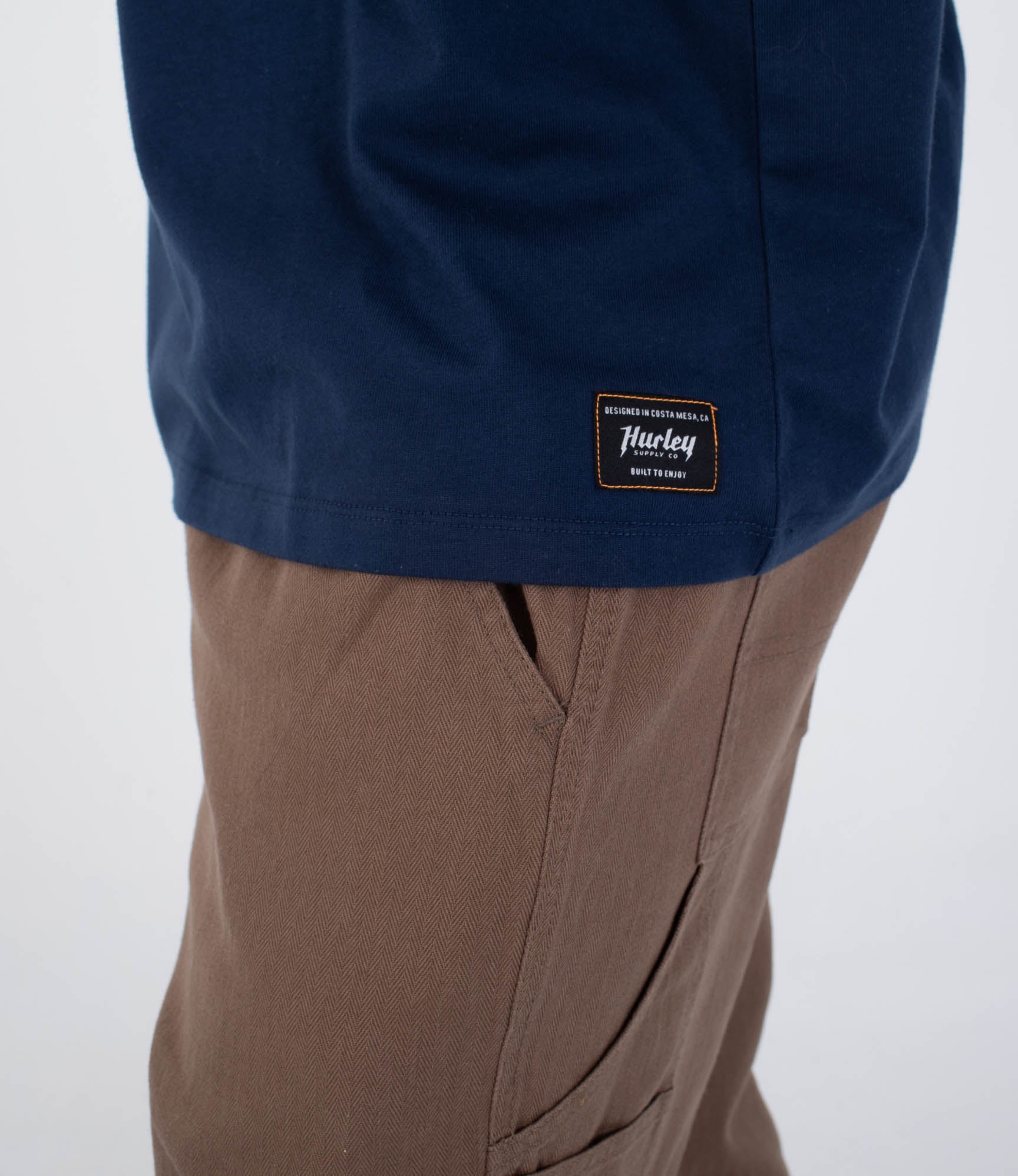 Light Gray טי שירט קצרה לגברים Eagle HURLEY