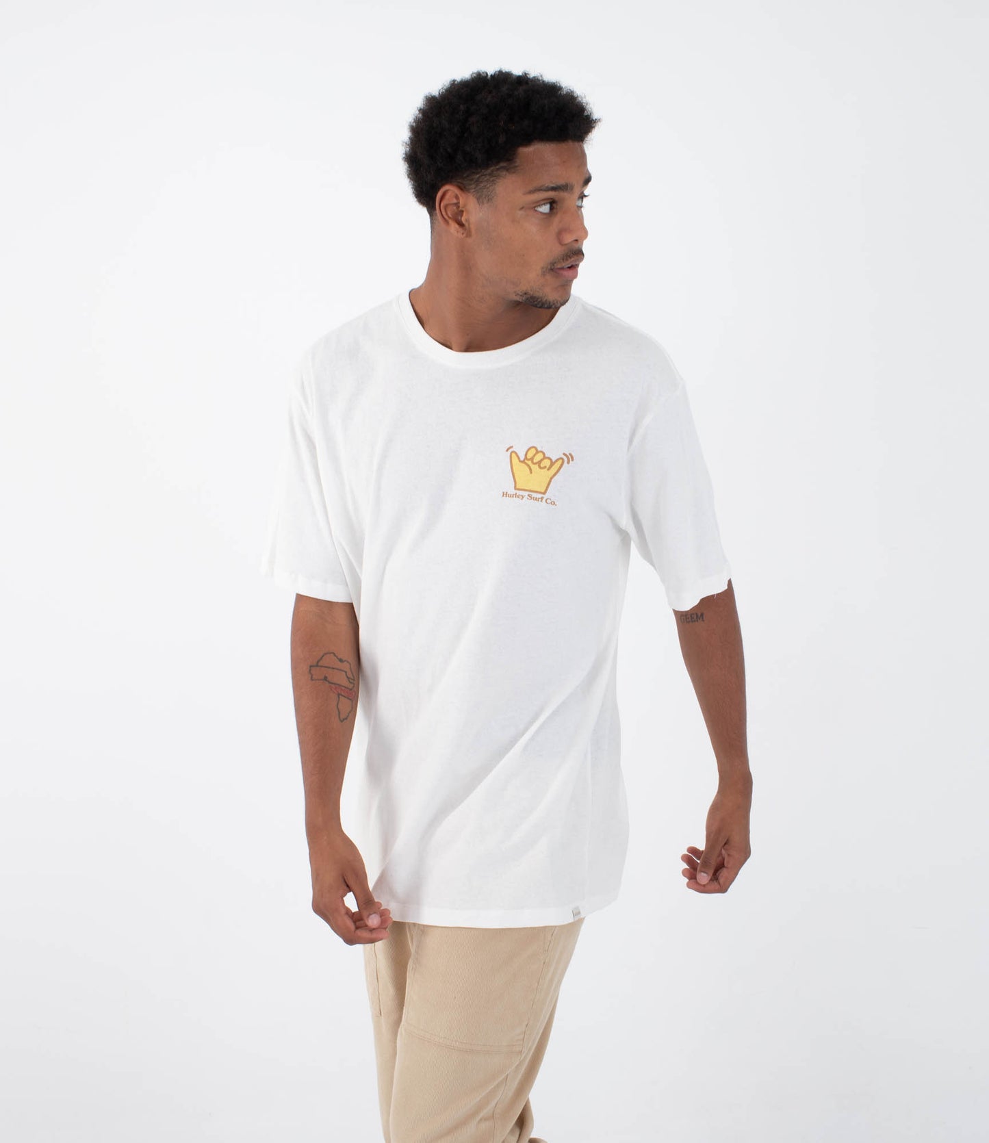 Lavender טי שירט קצרה לגברים Okay HURLEY