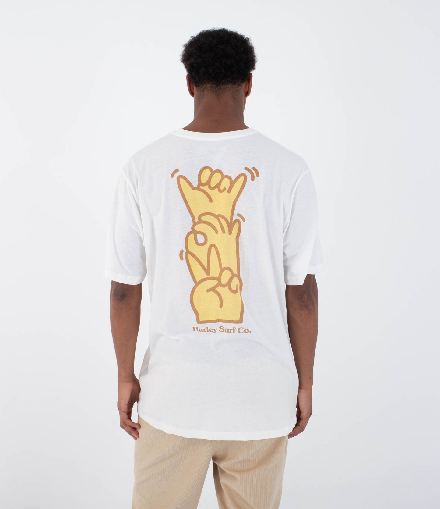 Lavender טי שירט קצרה לגברים Okay HURLEY