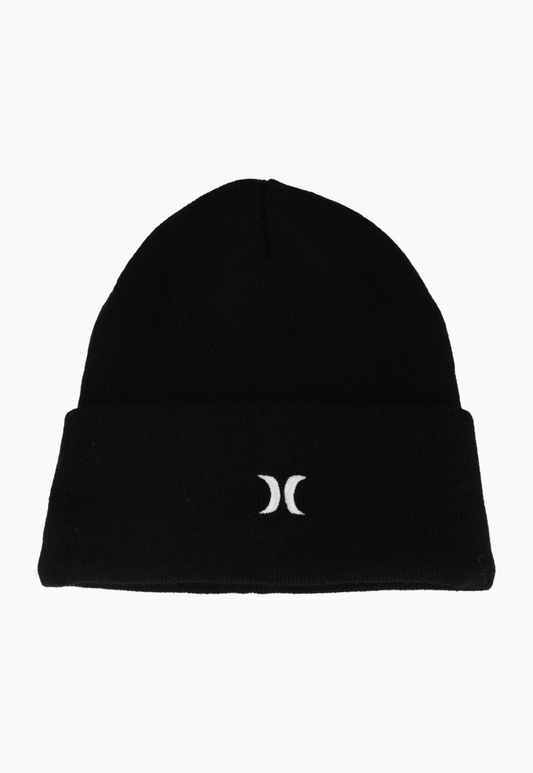 Black כובע גרב Icon Fleece Cuff 3.0 לגברים HURLEY