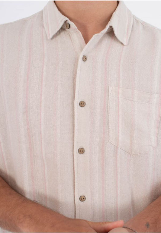 חולצה מכופתרת קצרה לגברים Oceanside