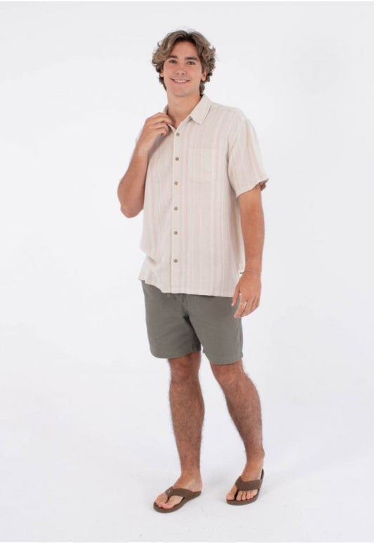 חולצה מכופתרת קצרה לגברים Oceanside