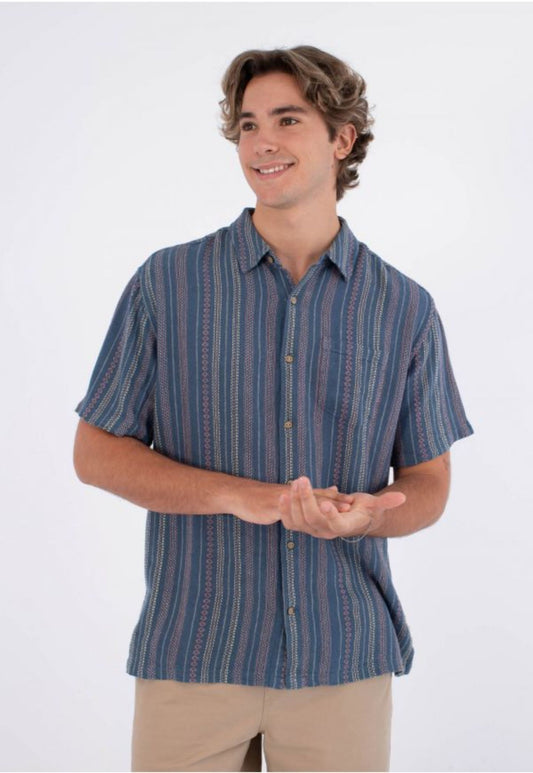 חולצה מכופתרת קצרה לגברים Oceanside