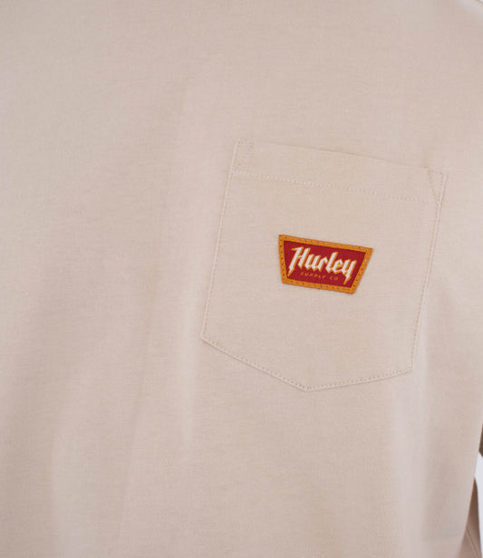 Gray טי שירט עם כיס לגברים Built Patch PKT HURLEY