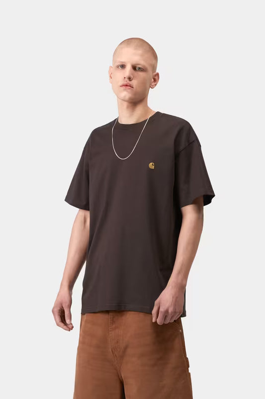 Dark Slate Gray טי שירט קצרה לגברים S/S Chase CARHARTT WIP