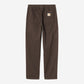 Dark Slate Gray מכנסי טוויל Carhartt WIP Flint לגברים CARHARTT WIP