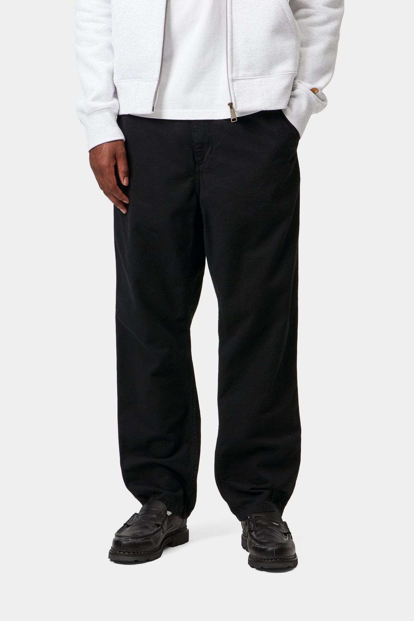 Black מכנסיים ארוכים לגברים Flint Pant CARHARTT WIP