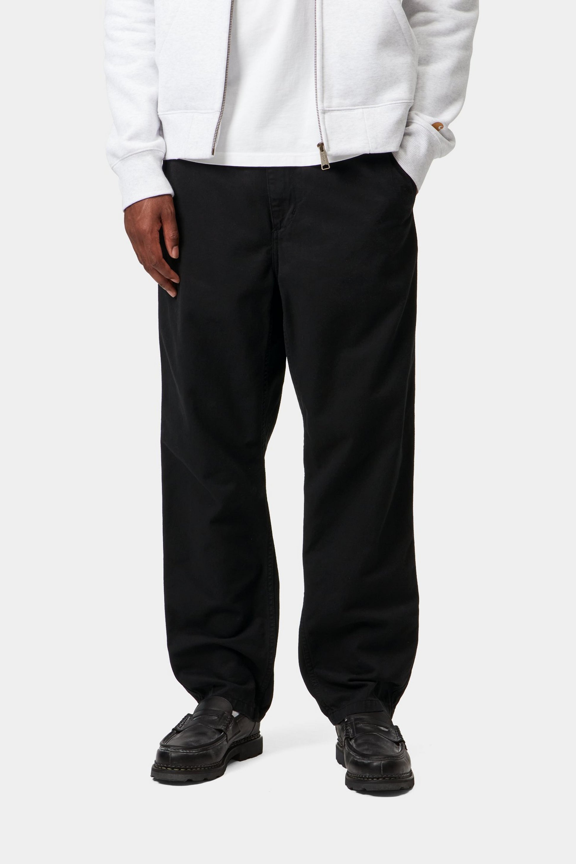 Black מכנסיים ארוכים לגברים Flint Pant CARHARTT WIP