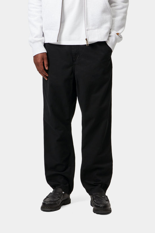 Black מכנסיים ארוכים לגברים Flint Pant CARHARTT WIP