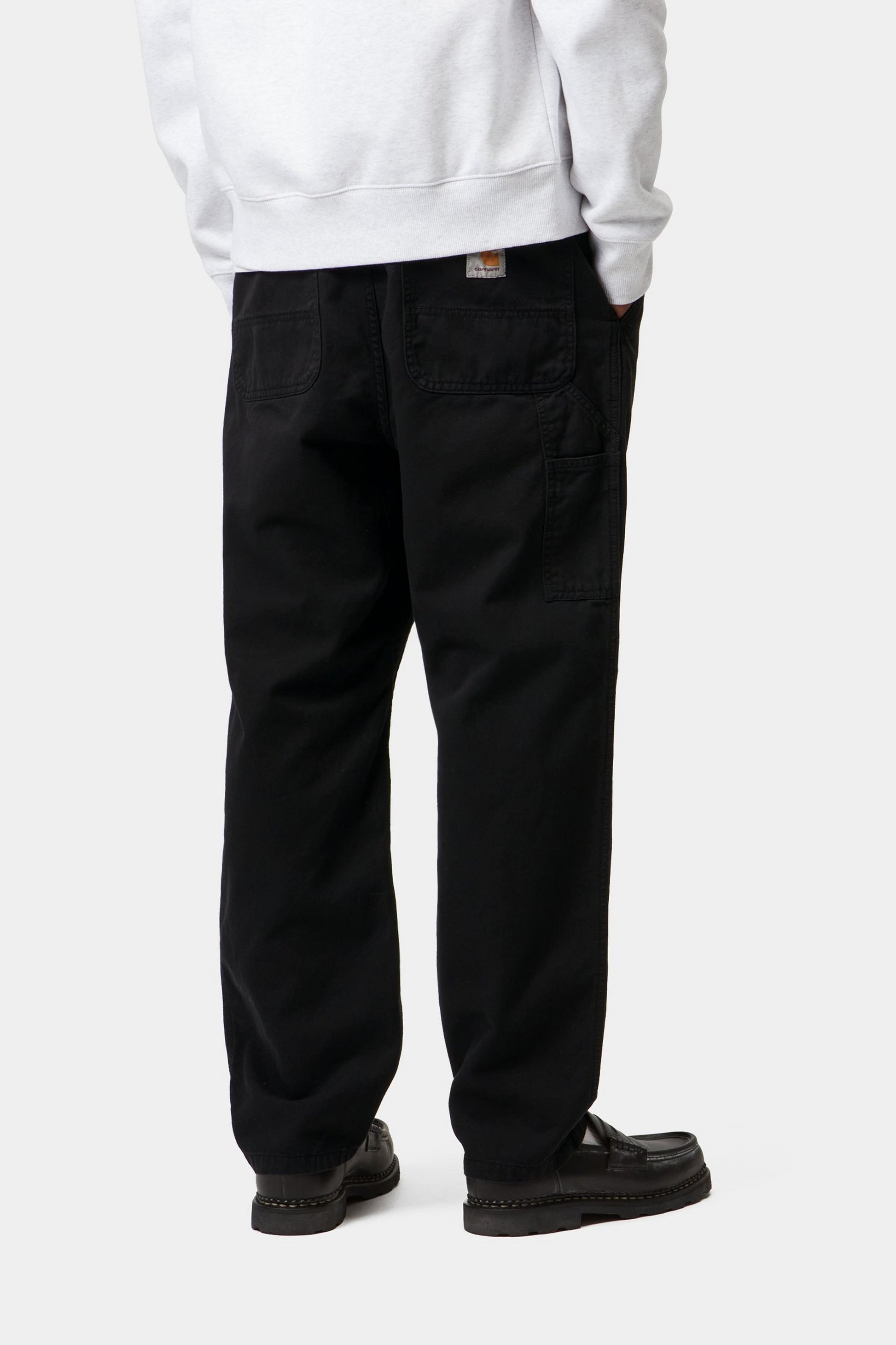 Black מכנסיים ארוכים לגברים Flint Pant CARHARTT WIP