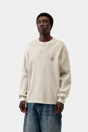 Lavender חולצת וופל ארוכה Carhartt WIP Vista יוניסקס CARHARTT WIP