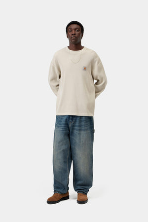 Lavender חולצת וופל ארוכה Carhartt WIP Vista יוניסקס CARHARTT WIP