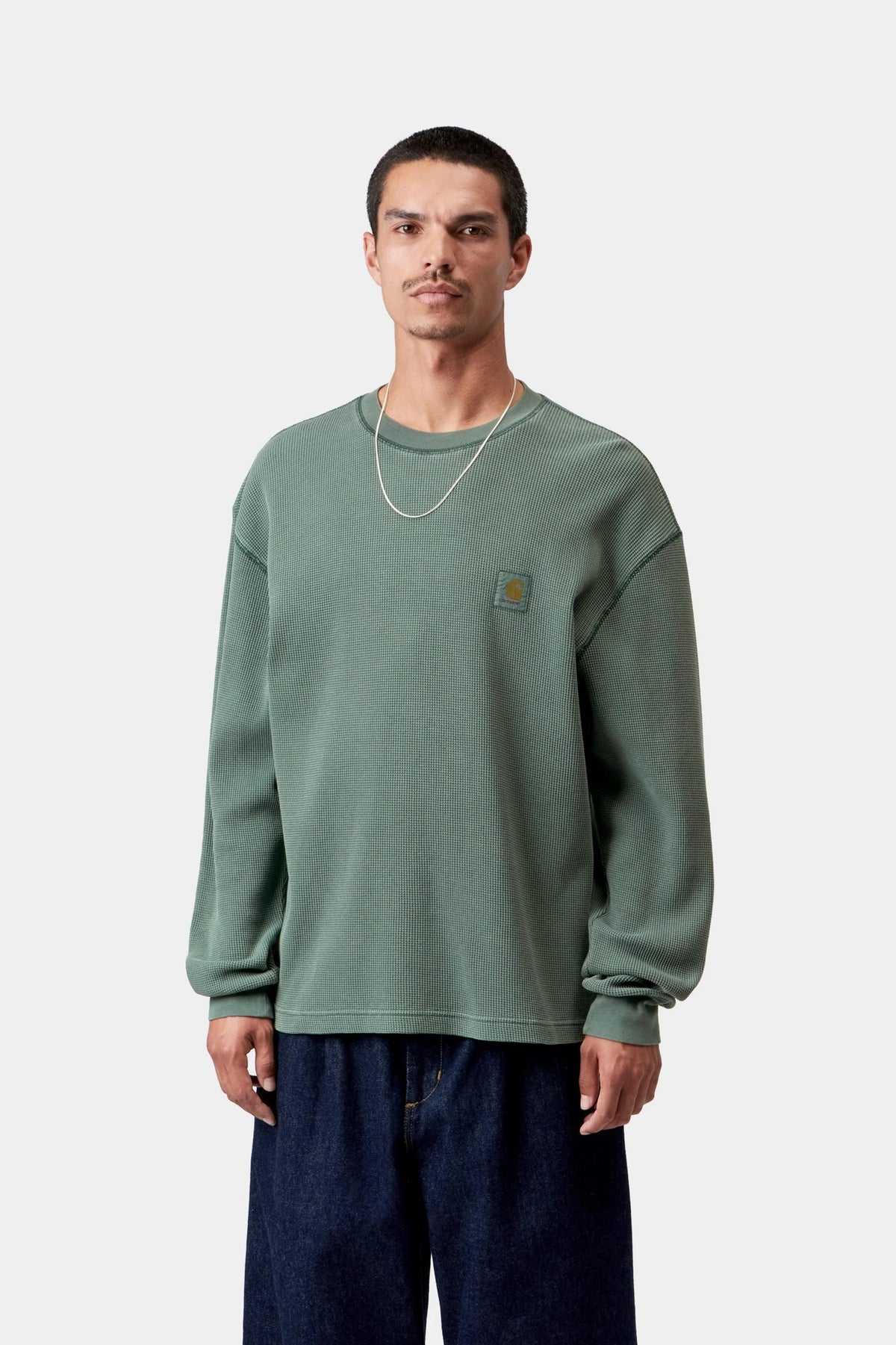טי שירט ארוכה Carhartt WIP L/S Vista Waffle לגברים