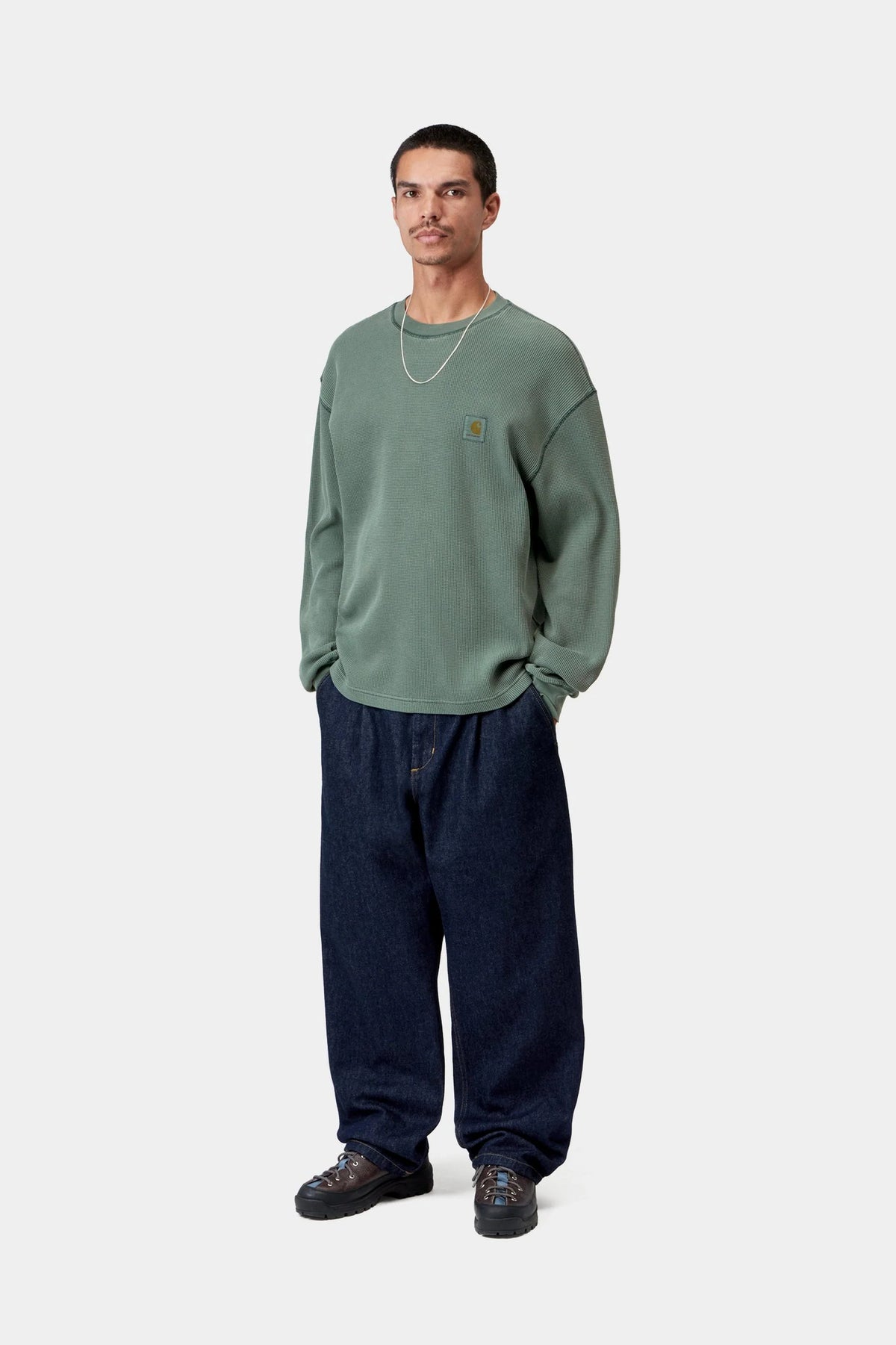 טי שירט ארוכה Carhartt WIP L/S Vista Waffle לגברים