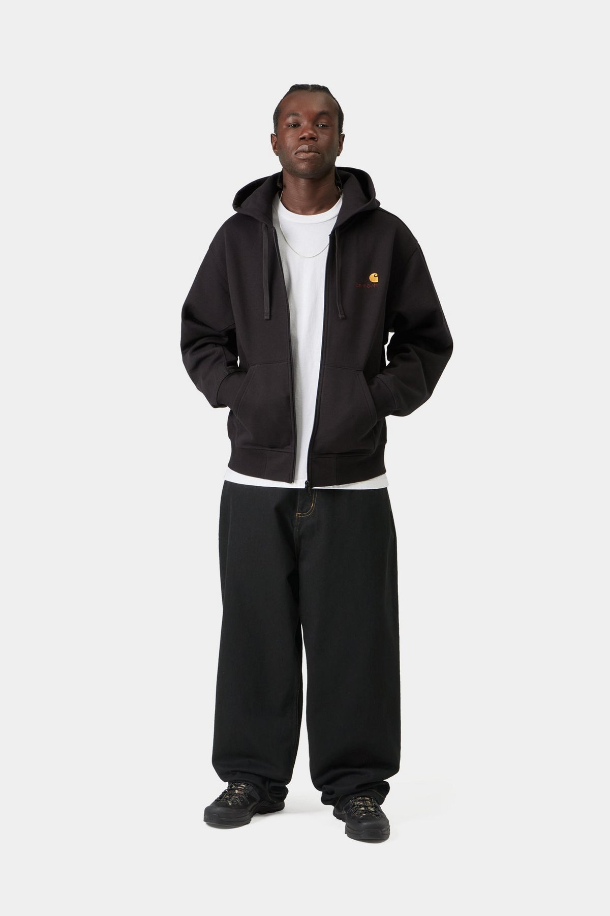 Black מכנסי טוויל Carhartt WIP Brandon יוניסקס CARHARTT WIP