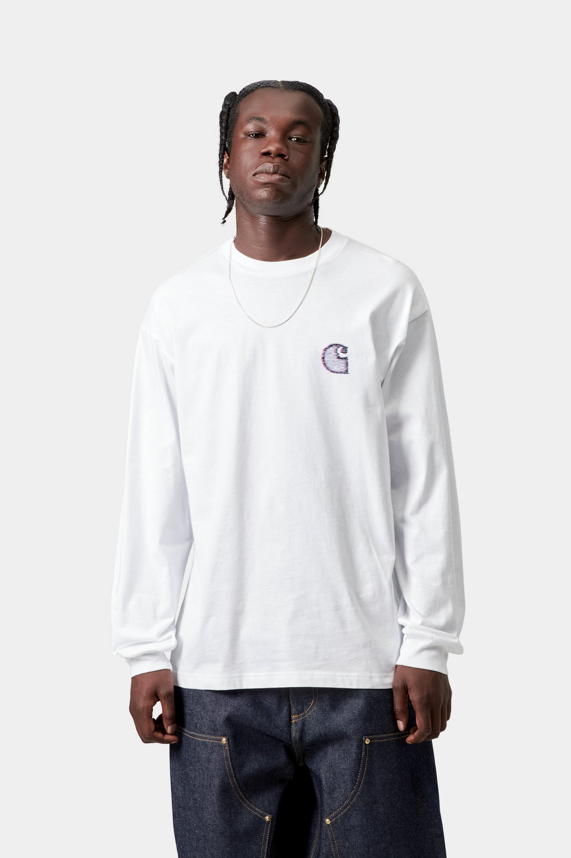 Lavender טי שירט ארוכה לגברים L/S Mind Your Head CARHARTT WIP