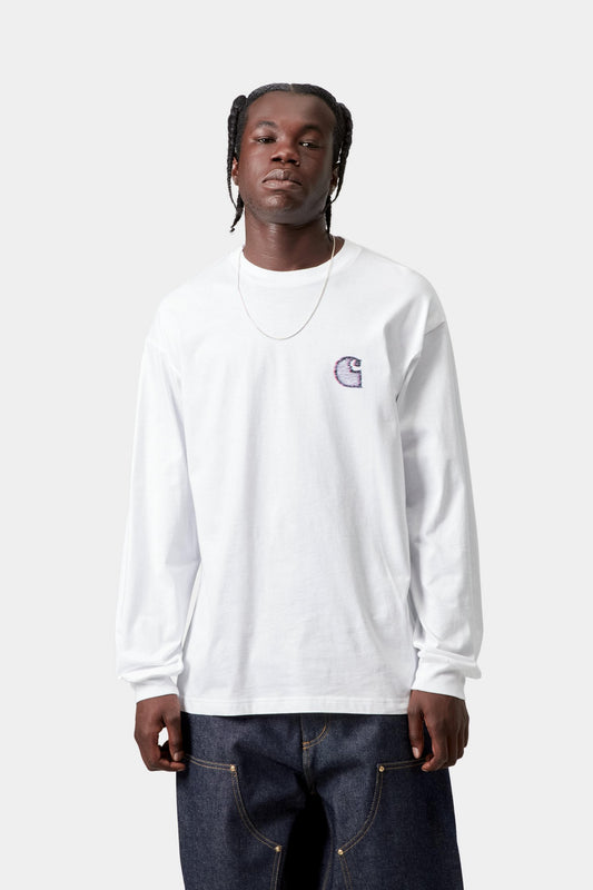 Lavender טי שירט ארוכה לגברים L/S Mind Your Head CARHARTT WIP