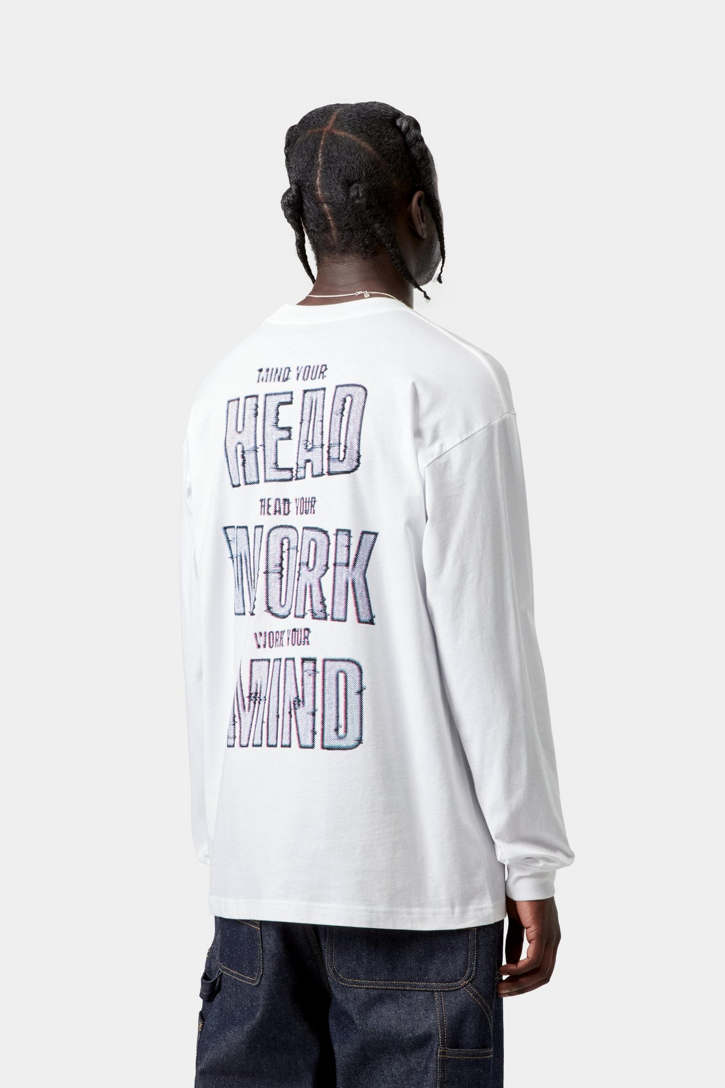 Lavender טי שירט ארוכה לגברים L/S Mind Your Head CARHARTT WIP
