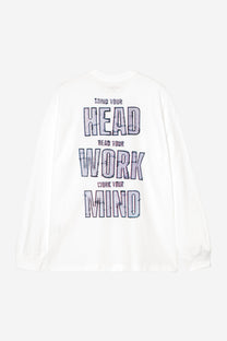 White Smoke טי שירט ארוכה לגברים L/S Mind Your Head CARHARTT WIP