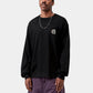 Black טי שירט ארוכה לגברים L/S Mind Your Head CARHARTT WIP