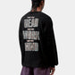 Black טי שירט ארוכה לגברים L/S Mind Your Head CARHARTT WIP