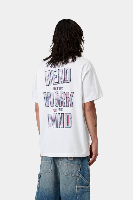 Lavender טי שירט קצרה לגברים S/S Mind Your Head CARHARTT WIP