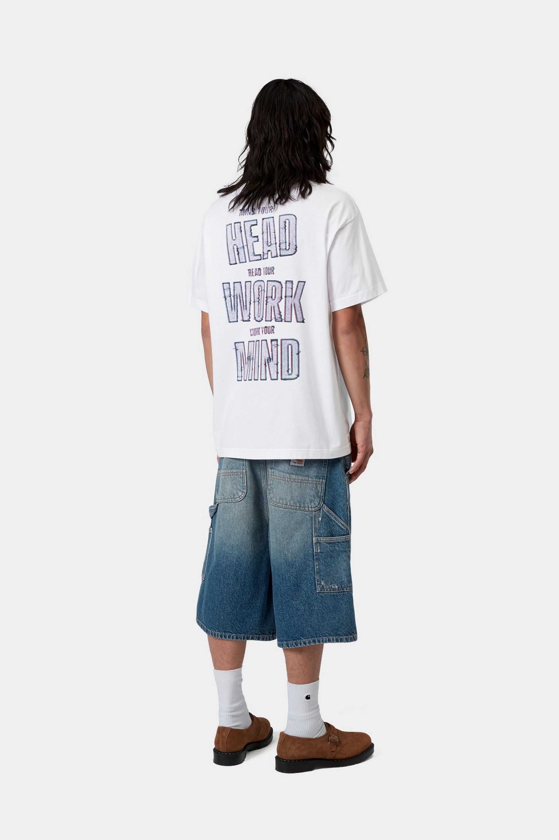 Lavender טי שירט קצרה לגברים S/S Mind Your Head CARHARTT WIP