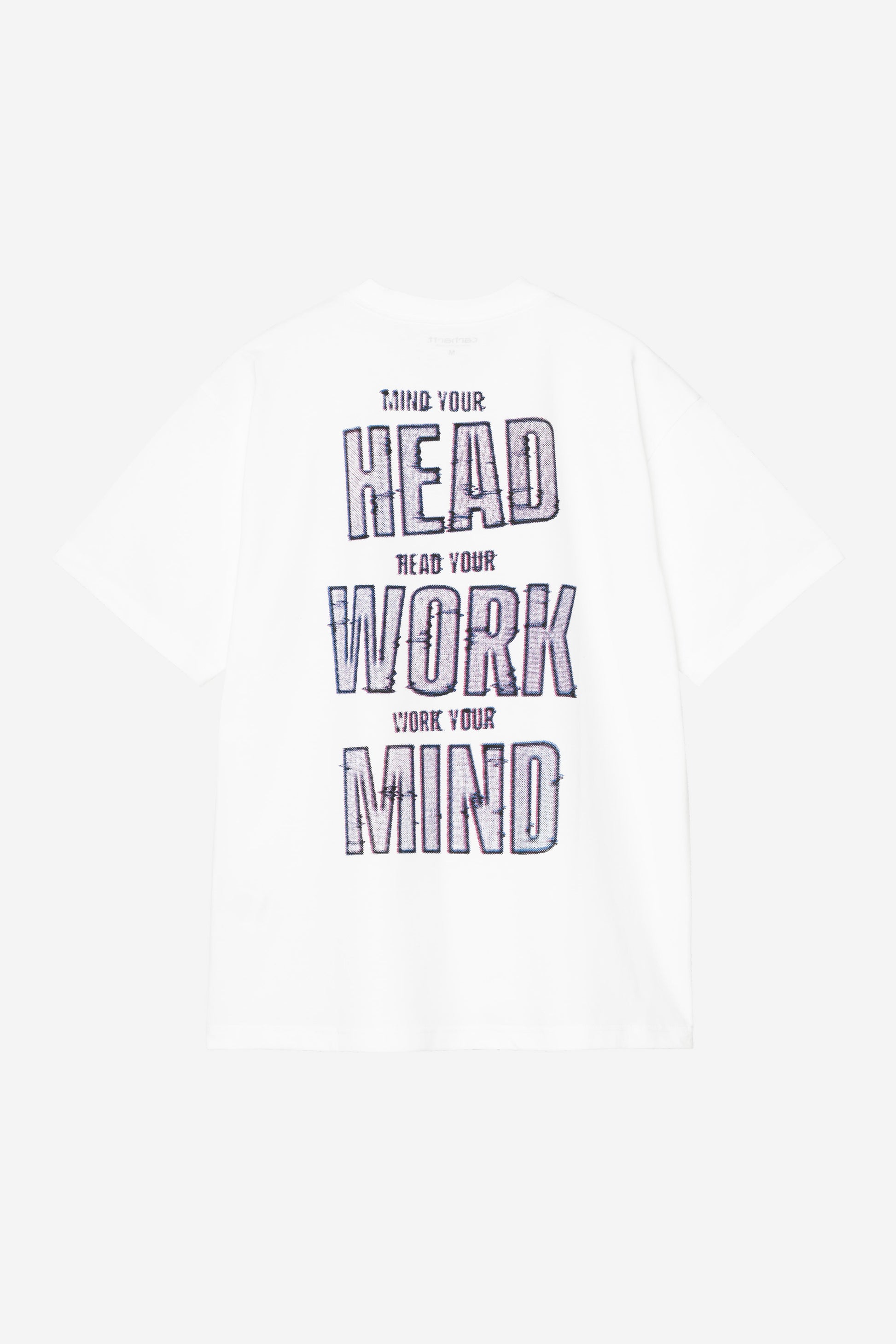 White Smoke טי שירט קצרה לגברים S/S Mind Your Head CARHARTT WIP