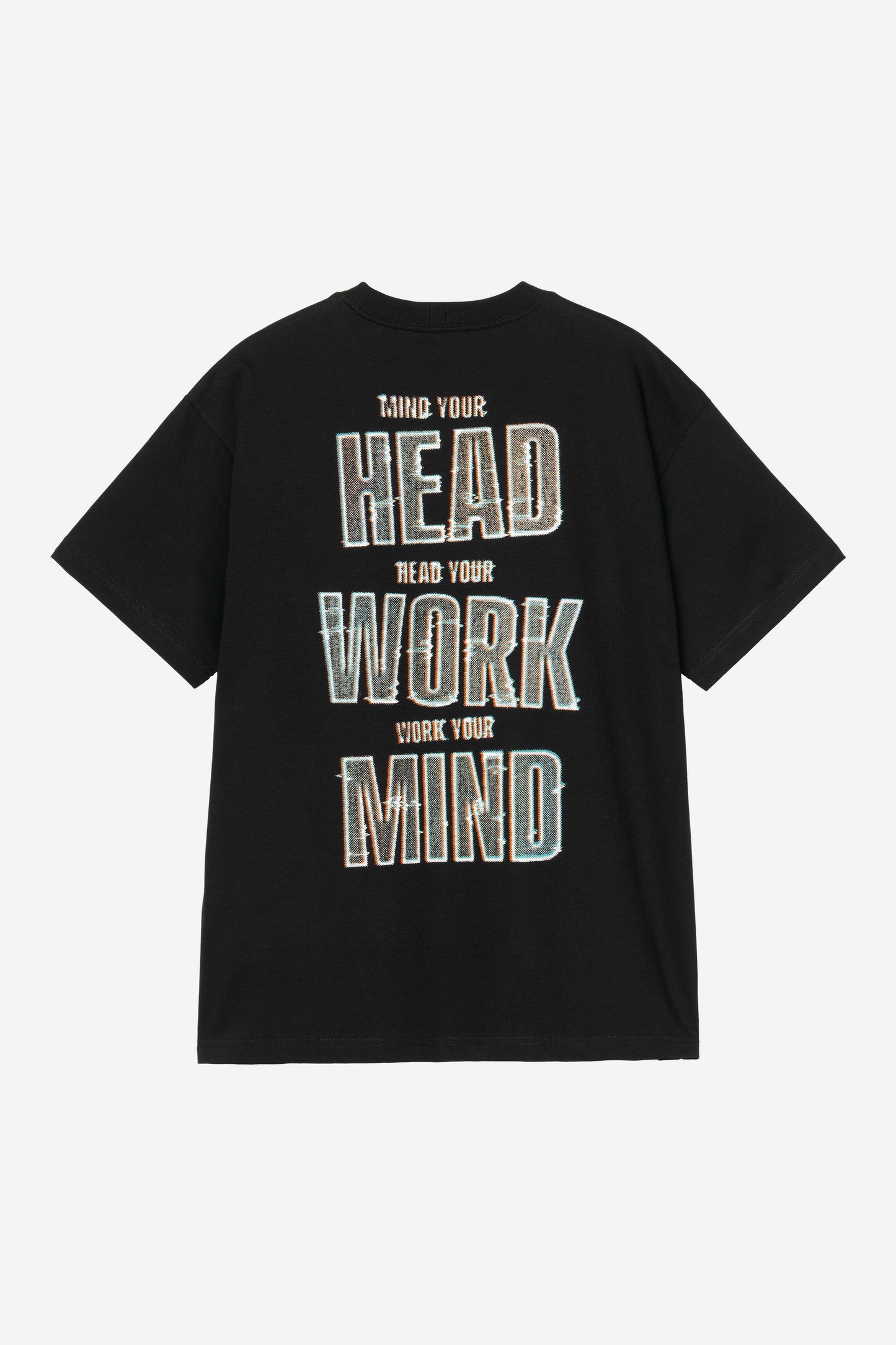 Black טי שירט קצרה לגברים S/S Mind Your Head CARHARTT WIP