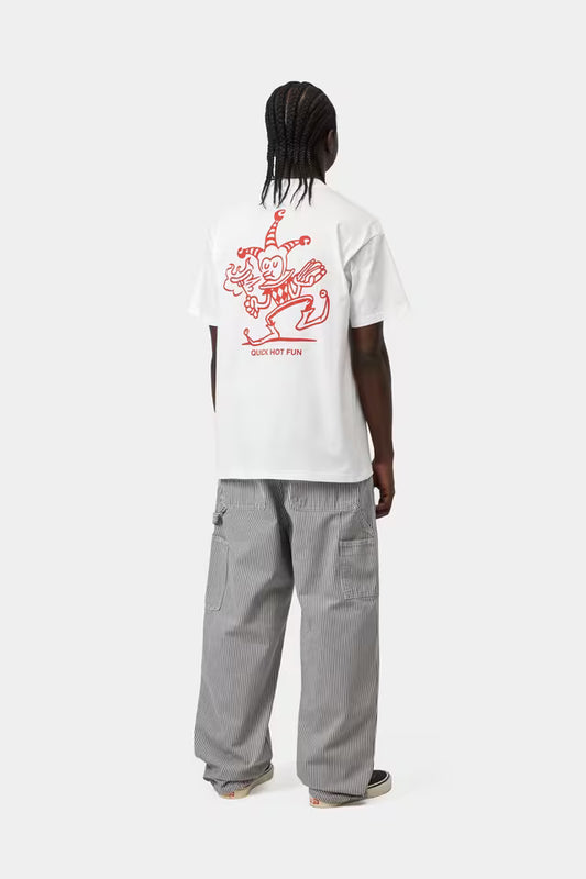 Lavender טי שירט קצרה לגברים S/S Harlekin BBQ CARHARTT WIP