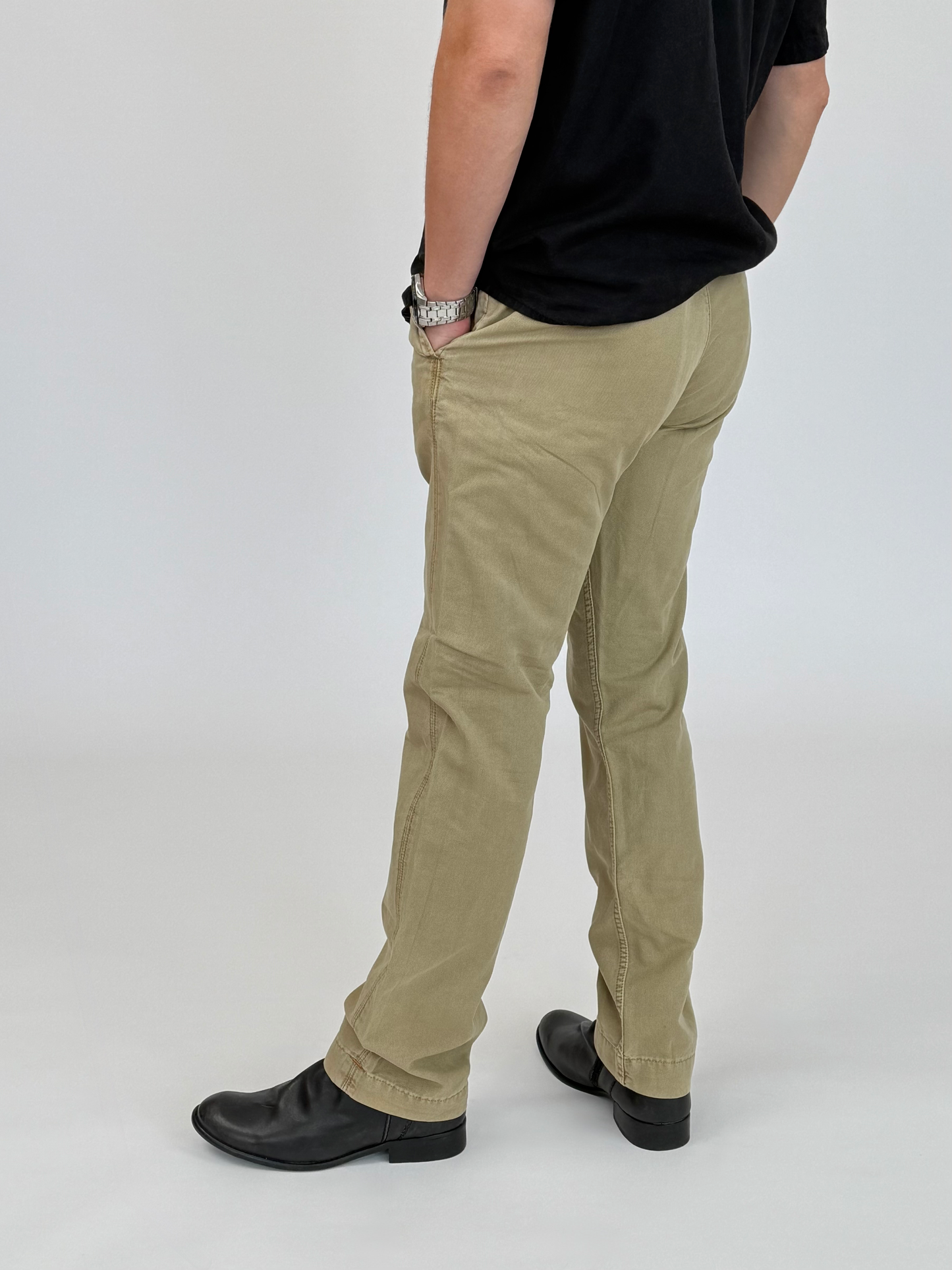 Gray מכנסיים ארוכים לגברים Chino Canvas MINUS 1