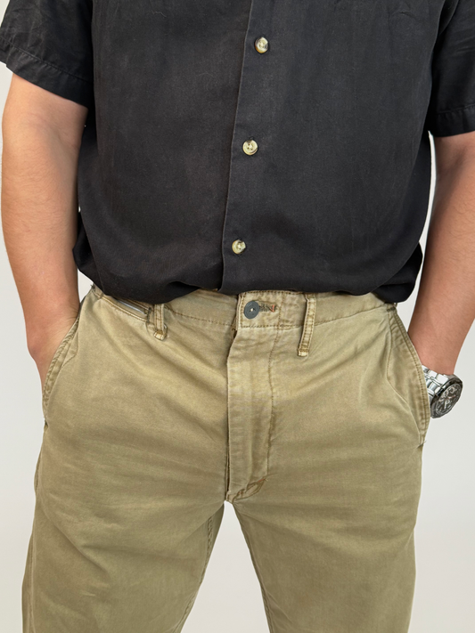 Dim Gray מכנסיים ארוכים לגברים Chino Canvas MINUS 1