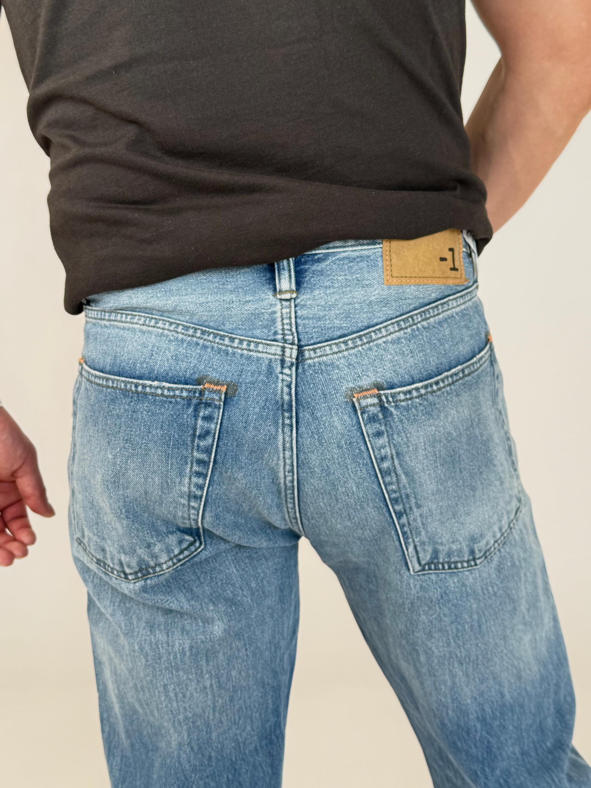 Dark Gray ג׳ינס ארוך לגברים S90 – Straight Leg MINUS 1