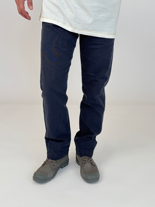 Light Gray מכנסיים ארוכים לגברים Chino Canvas MINUS 1